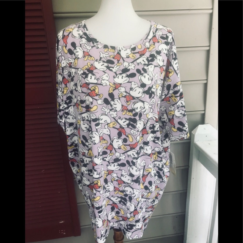 LuLaRoe Disney Mickey Lav. Irma Top L FREE SHIP - Picture 1 of 5